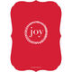 Red Wreath Filled with Joy Holiday Photo Cards Image 2 of 6